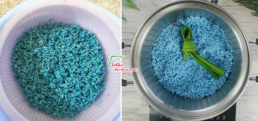 Nấu x&ocirc;i hoa đậu biếc